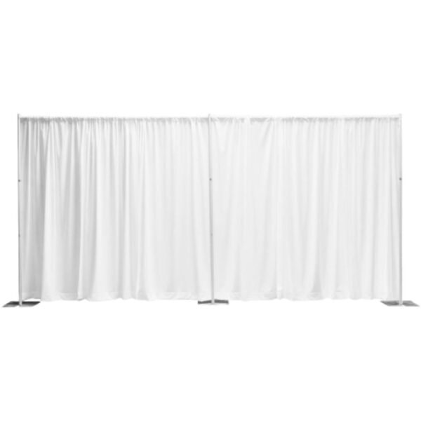 8ft tall x 20ft Pipe and Drape Backdrop